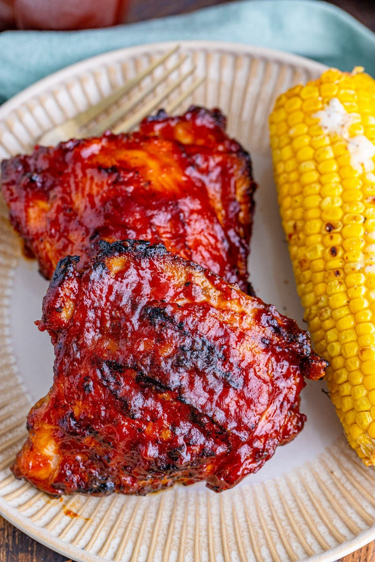 BBQ Grilled Chicken Thighs