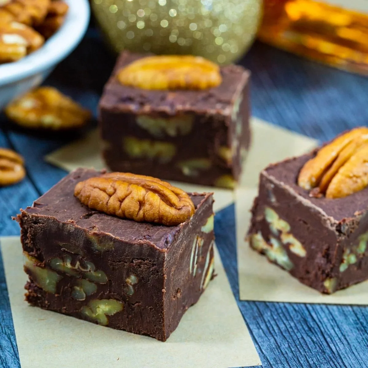 Bourbon-Glazed Pecan Fudge