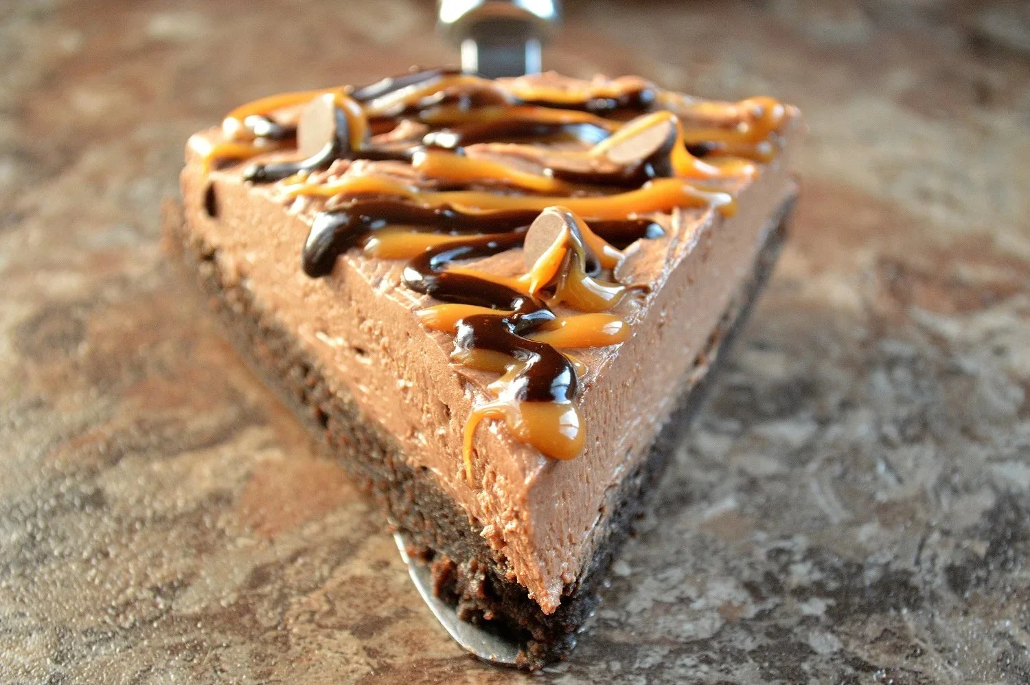 Brownie Layer No Bake Cheesecake Tart