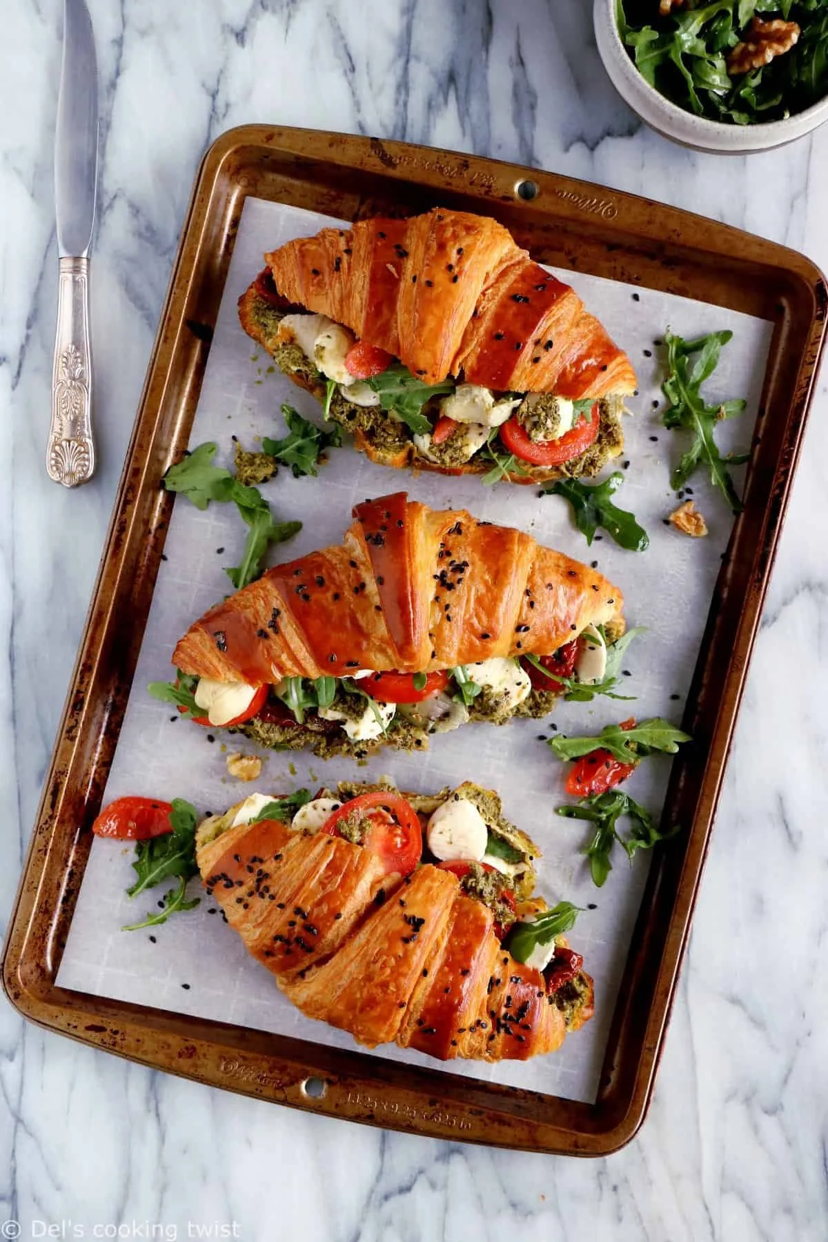 Caprese Croissant Morning Sandwich