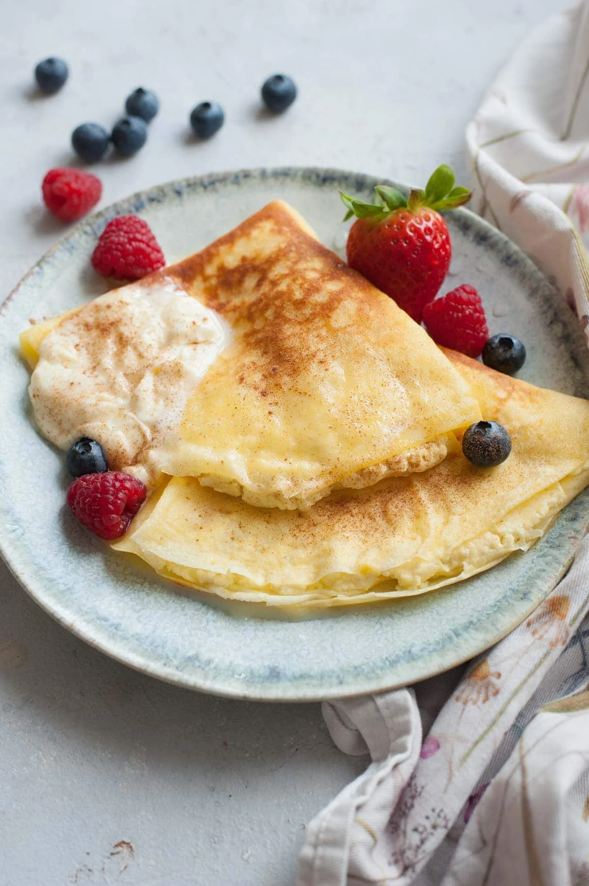 Cheese-Filled Polish Crepes