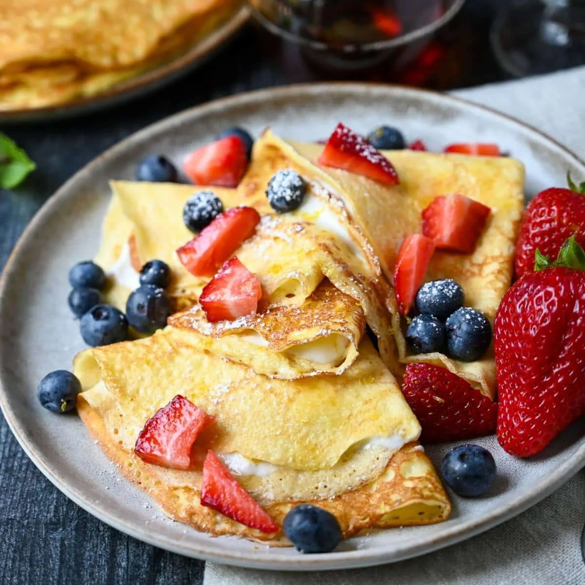 Cheesy Cottage Crepe Delights