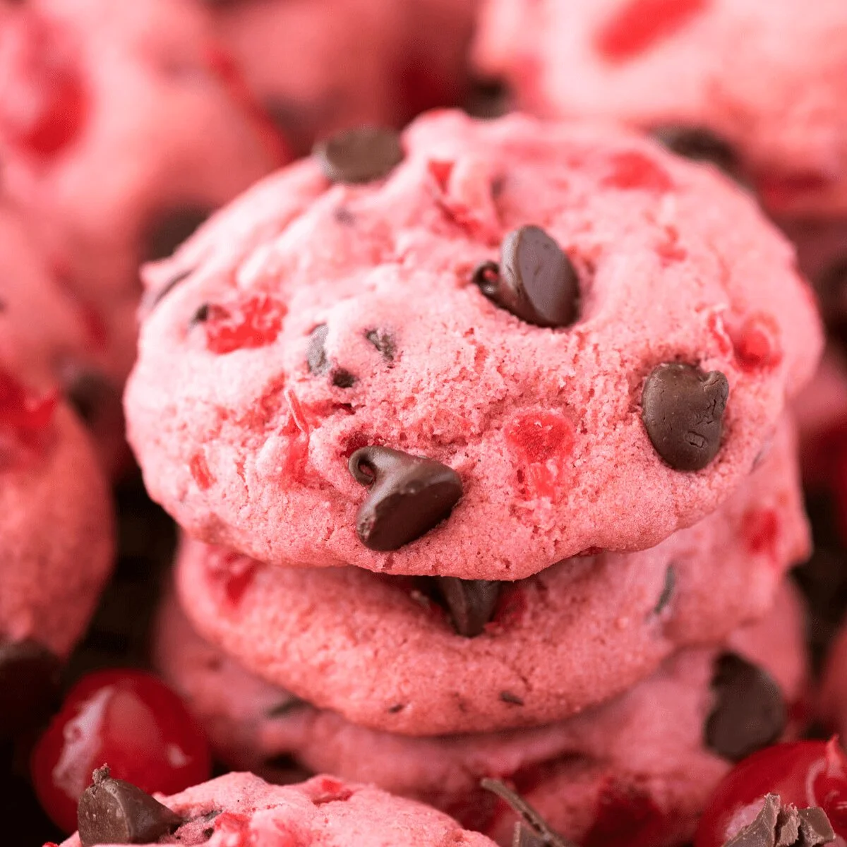 Cherry Infused Chocolate Chip Cookies