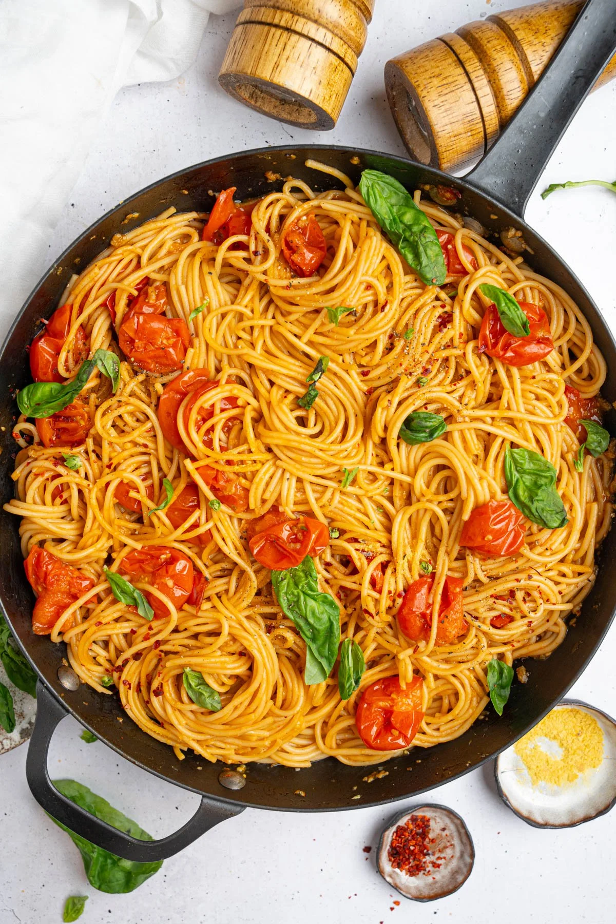 Cherry Tomato Basil One-Pot Pasta