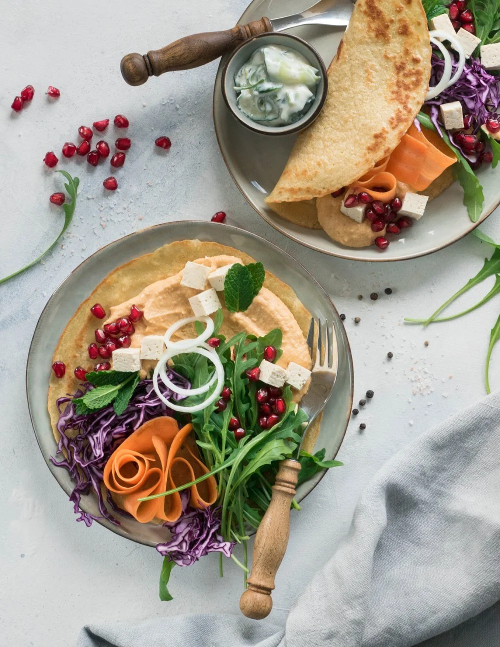 Colorful Chickpea Pancakes