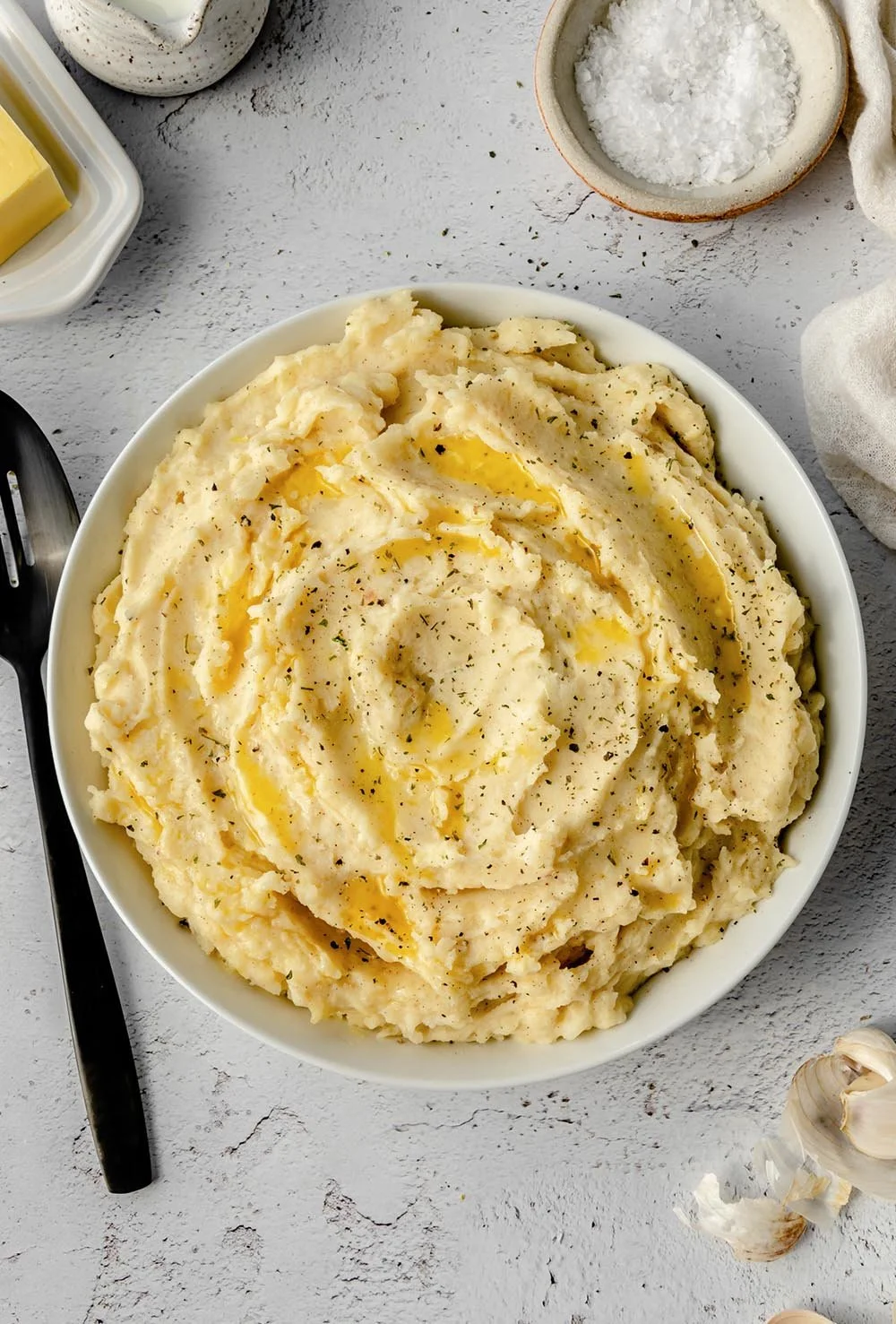 Creamy Brown Butter Garlic Mashed Potatoes