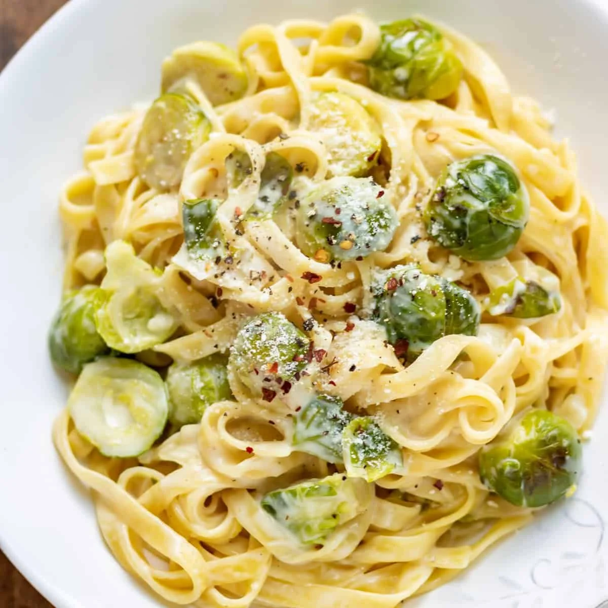 Creamy Brussels Sprouts Pasta