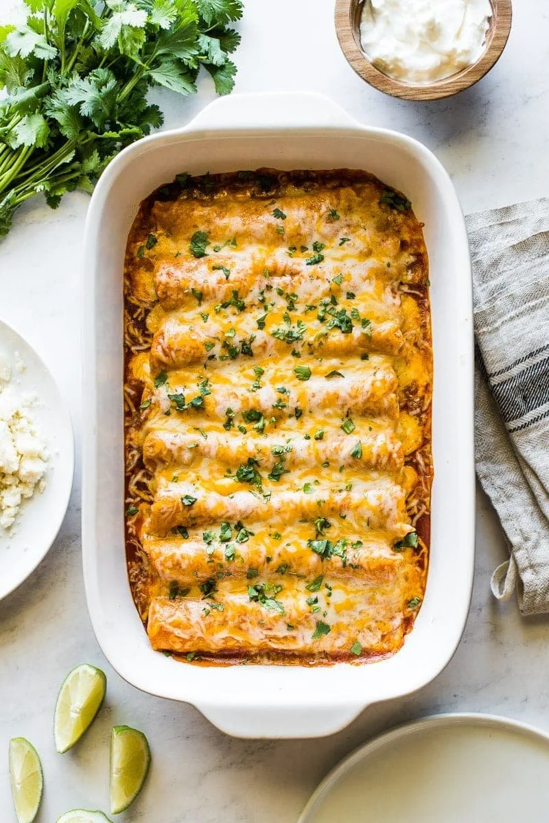 Creamy Chicken Enchiladas Recipe