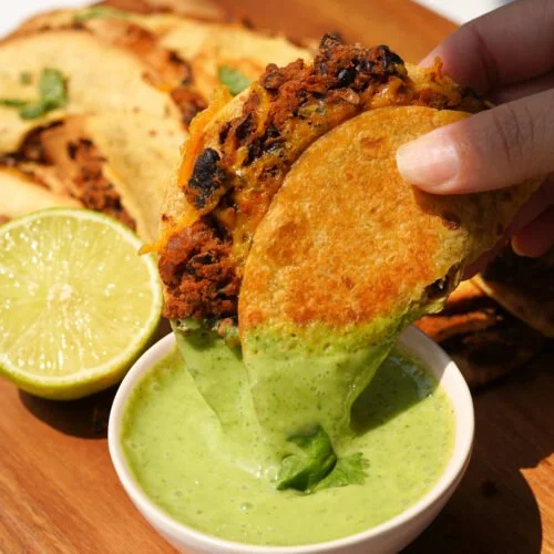 Crispy Black Bean Street Tacos