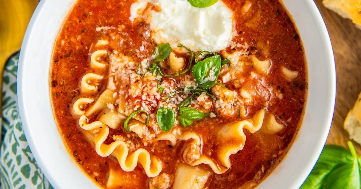 Crockpot Lasagna Soup