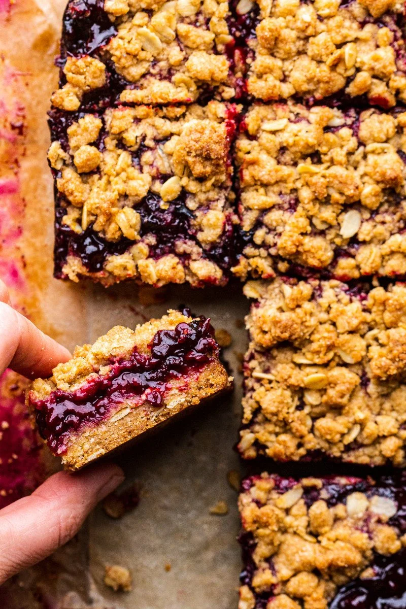 Delicious Blackberry Crumble Bars