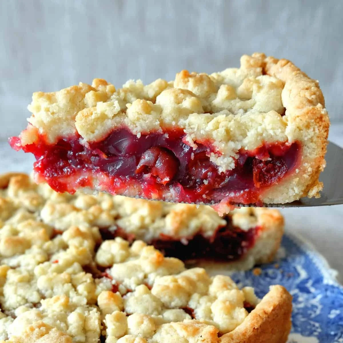 Easy German Cherry Streusel Cake