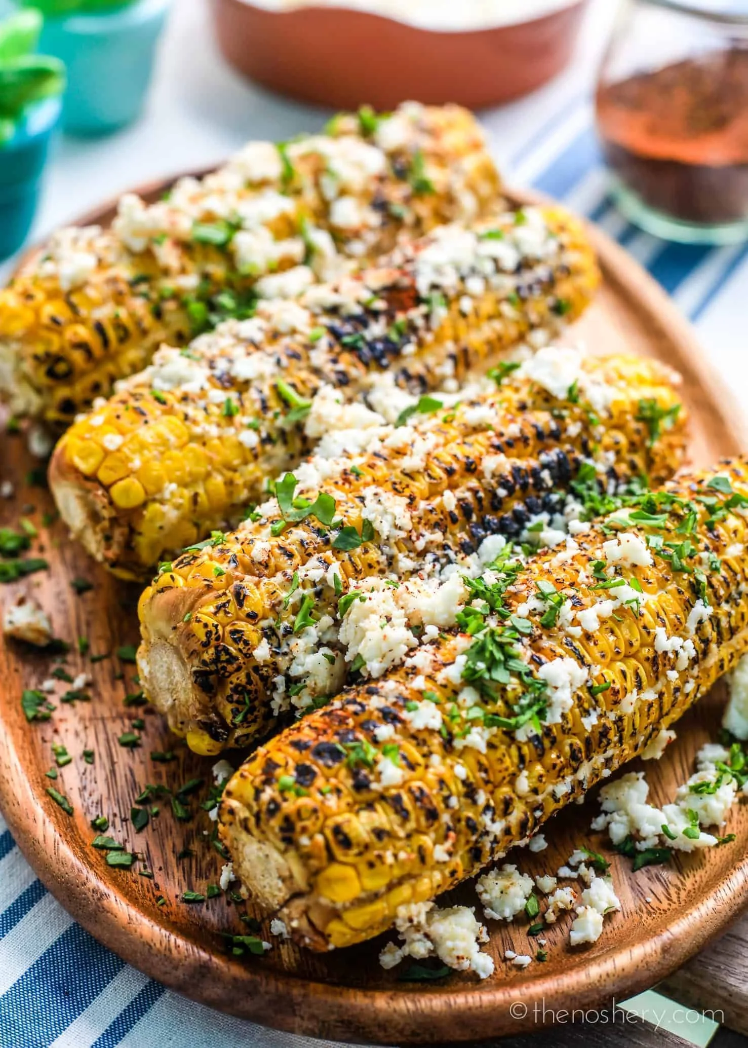 Elote-Inspired Grilled Corn