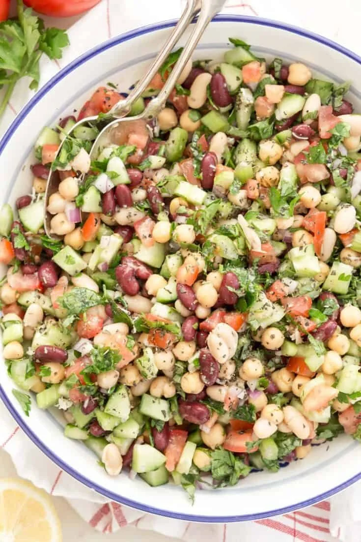Fresh Mediterranean Bean Salad