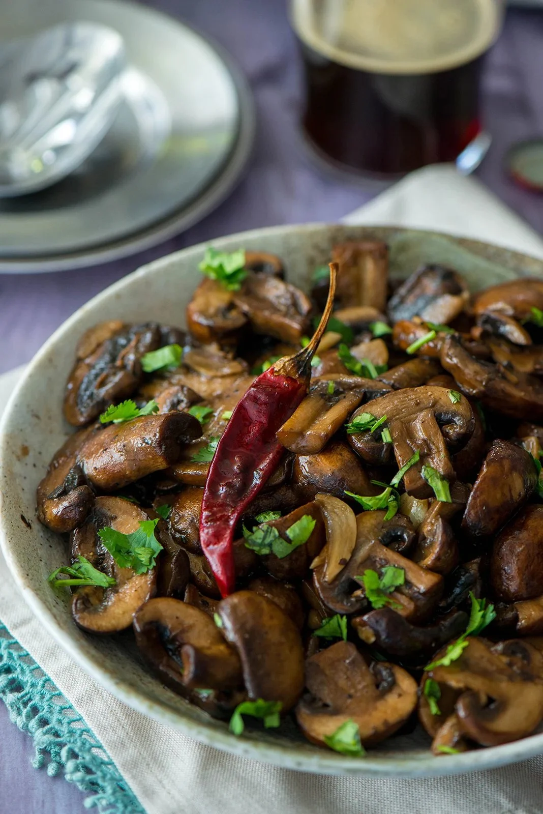 Garlic Fried Mushrooms