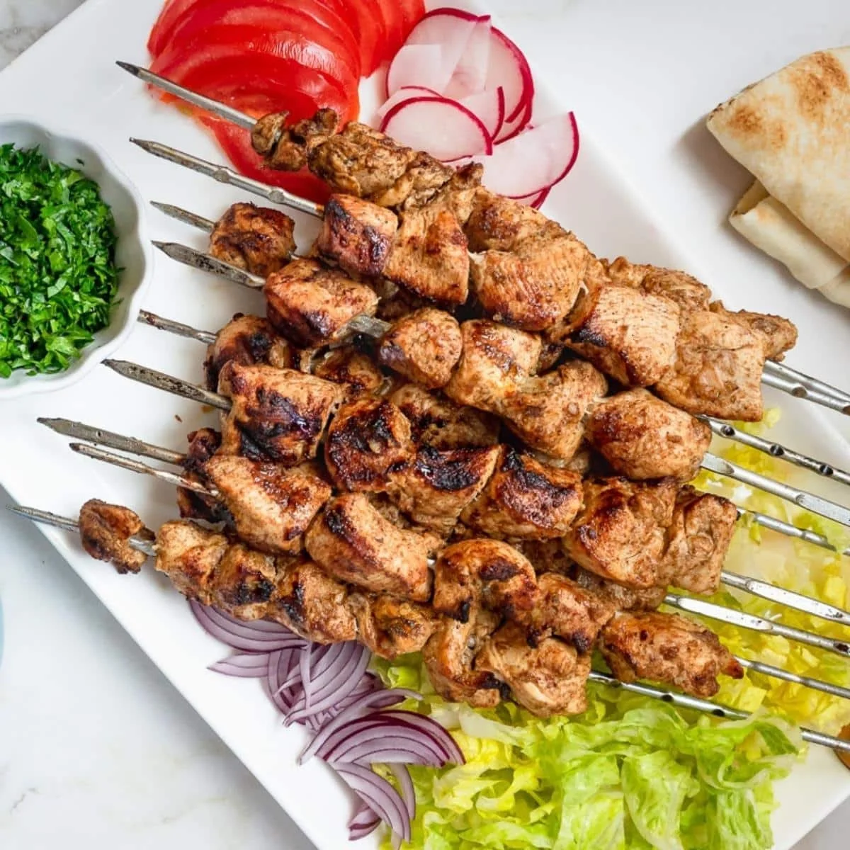 Grilled Chicken Shawarma Kebabs