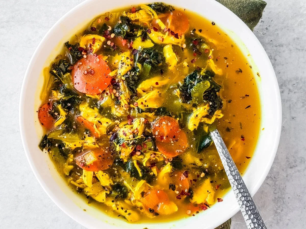 Healing Turmeric Ginger Chicken Soup
