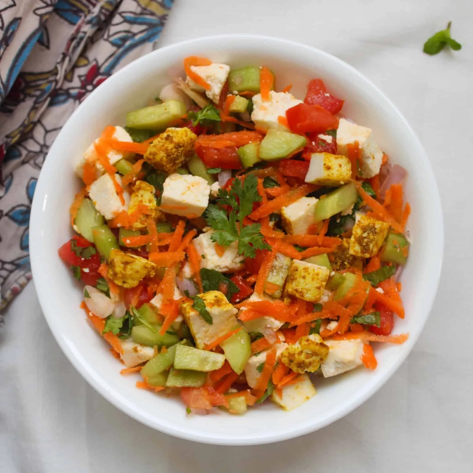 High-Protein Roasted Paneer Salad