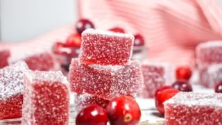 Holiday Cranberry Jelly Candies