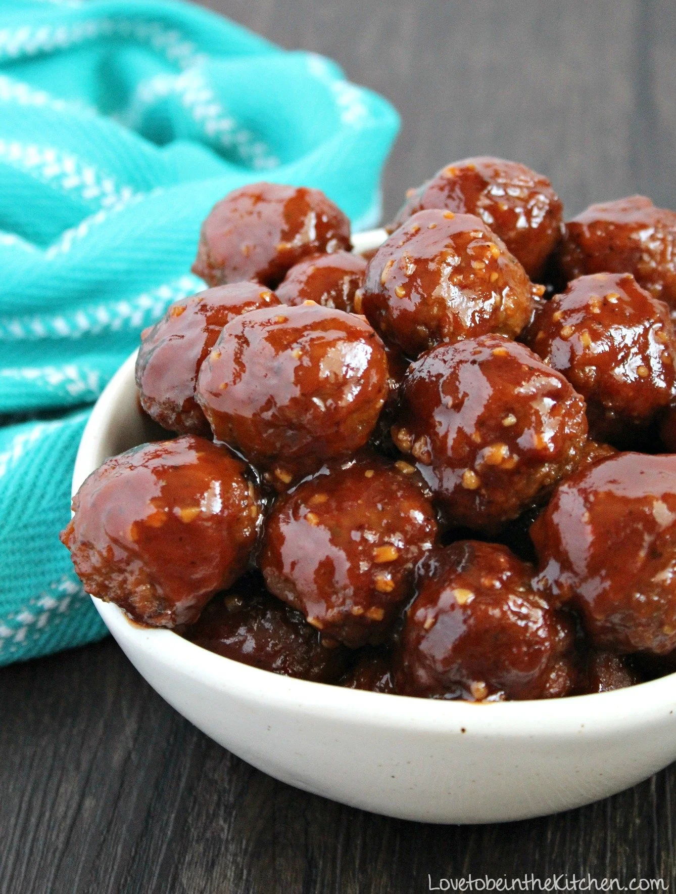 Honey Garlic Meatballs in Slow Cooker
