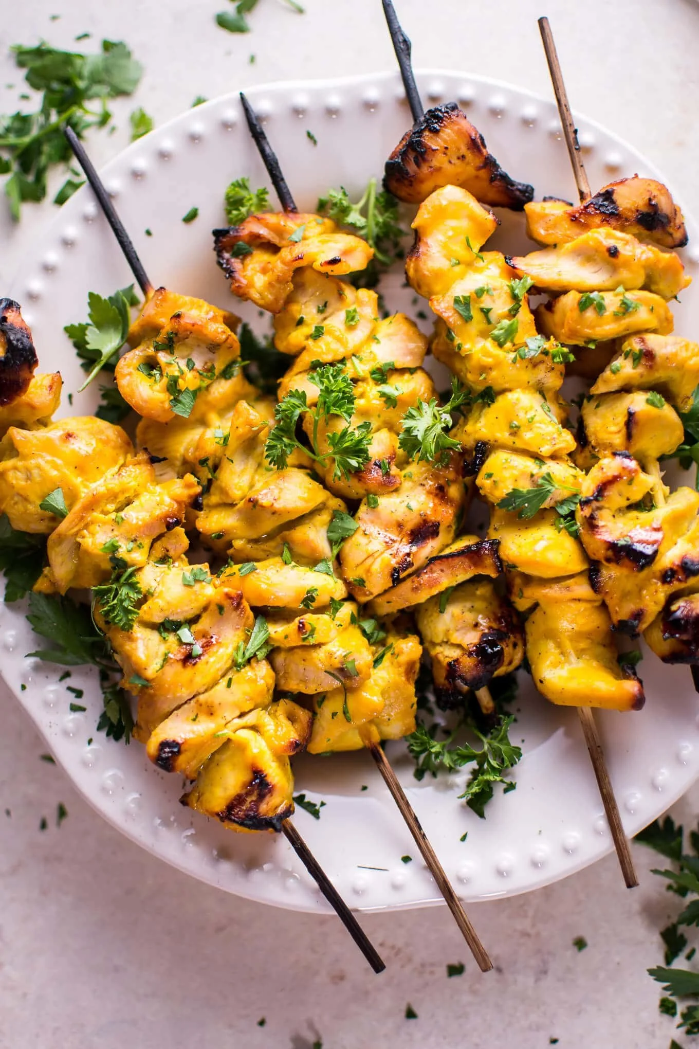 Honey Mustard Grilled Chicken Skewers