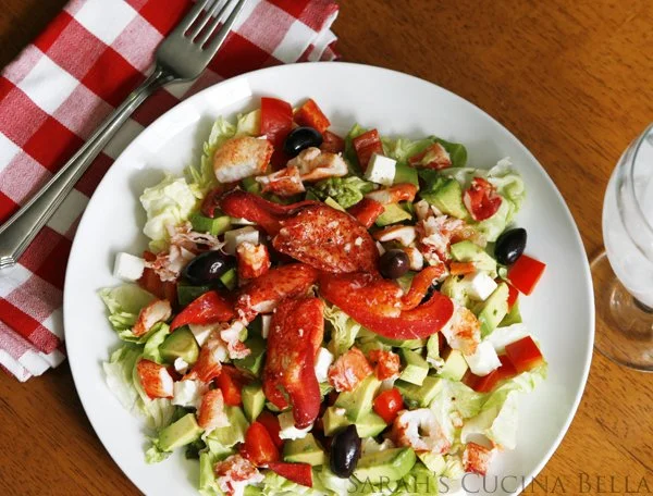 Lobster Avocado Feta Salad