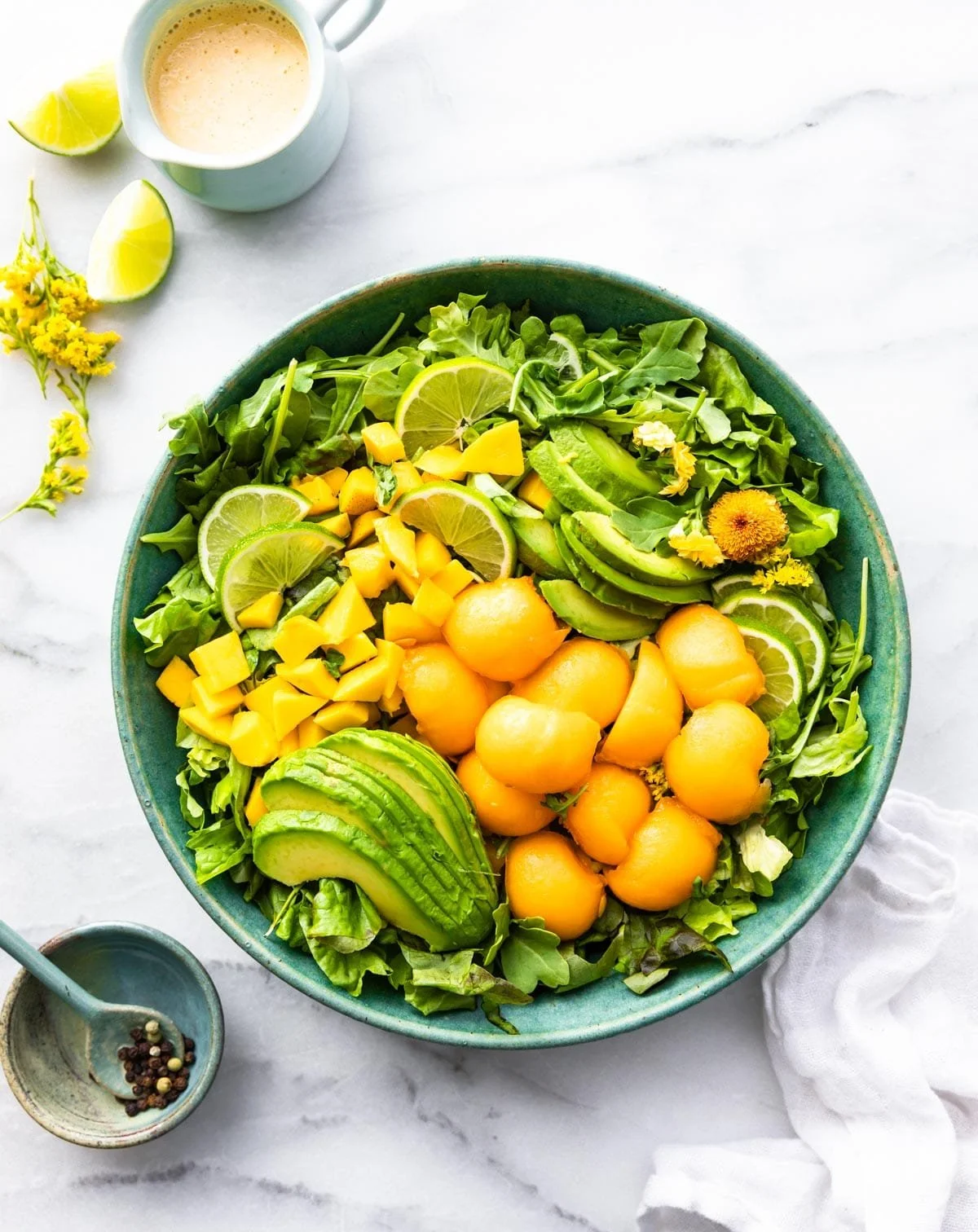 Mango Melon Avocado Salad