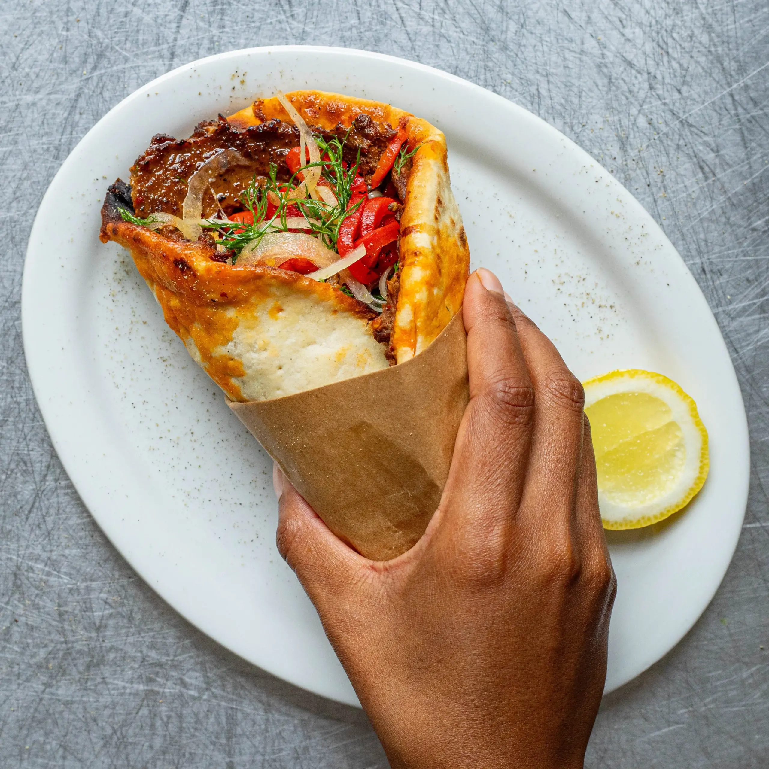 Merguez Beef Flatbread Smash