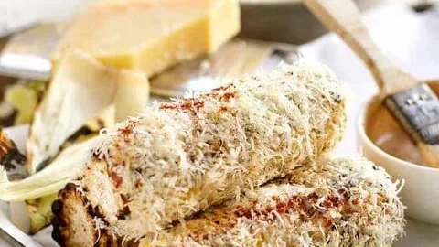 Delicious Chipotle Adobo Grilled Corn, a flavorful Mexican side dish