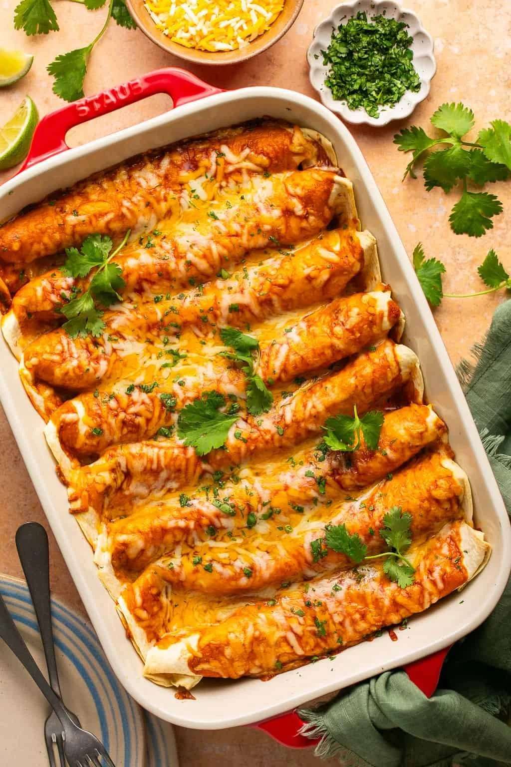 Minute High-Protein Chicken Enchiladas