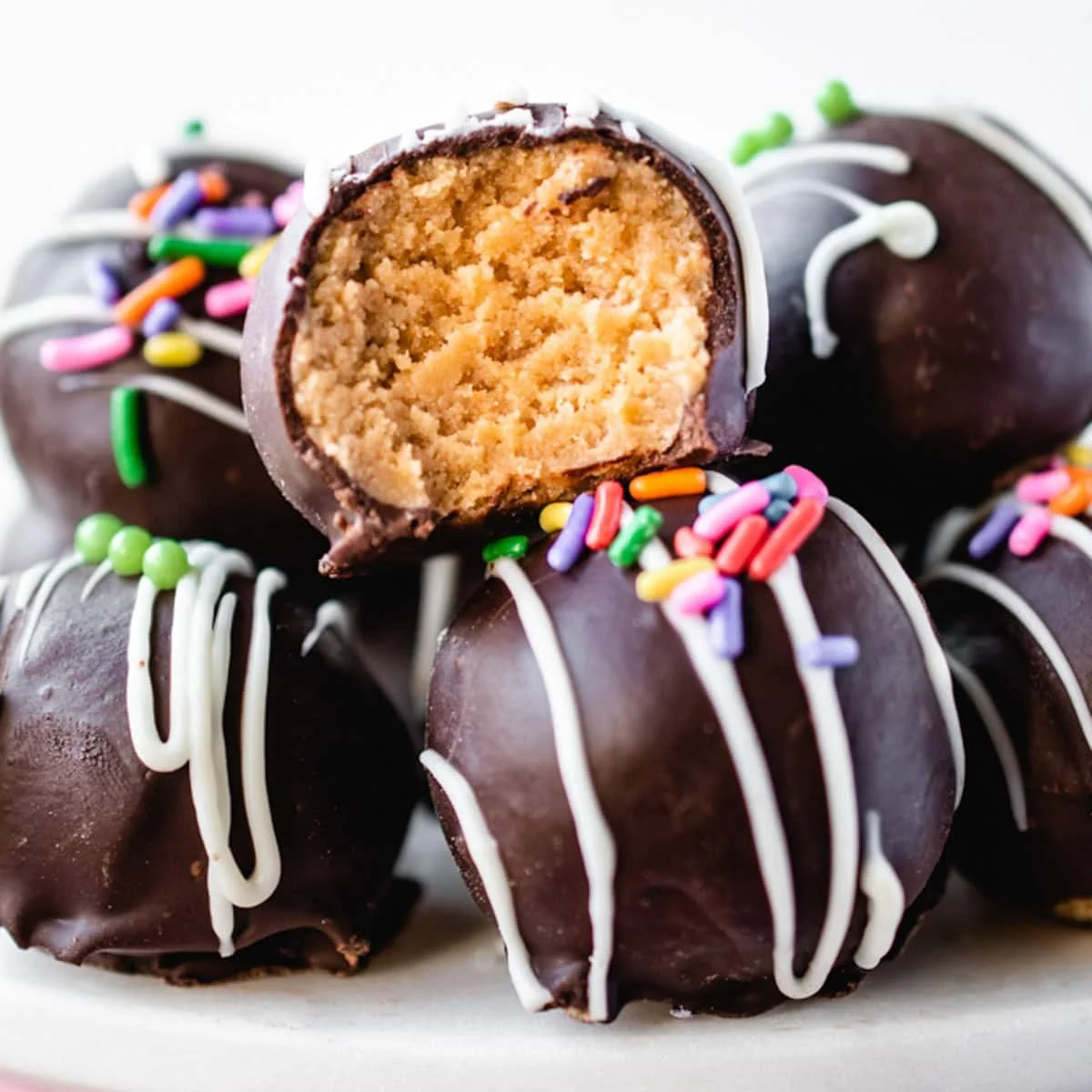 No-Bake Chocolate Truffles with Cookie Crumbs & Cream Cheese