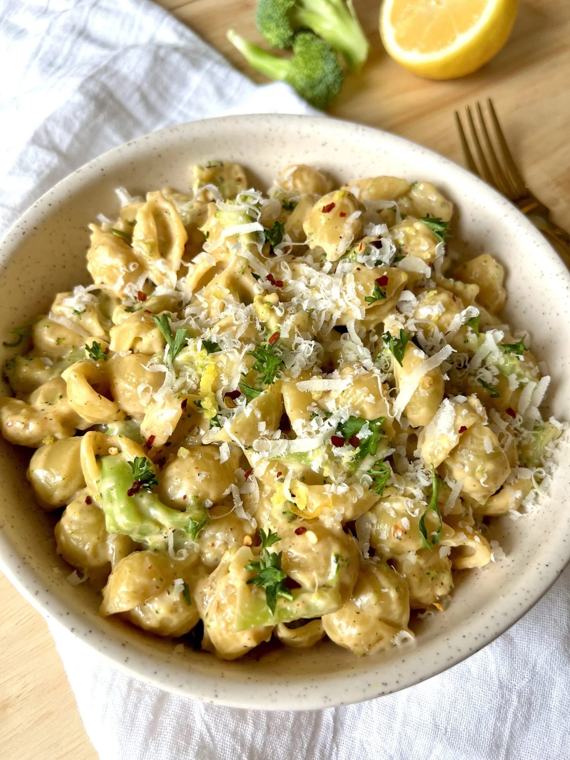 One-Pot Cheddar Broccoli Pasta