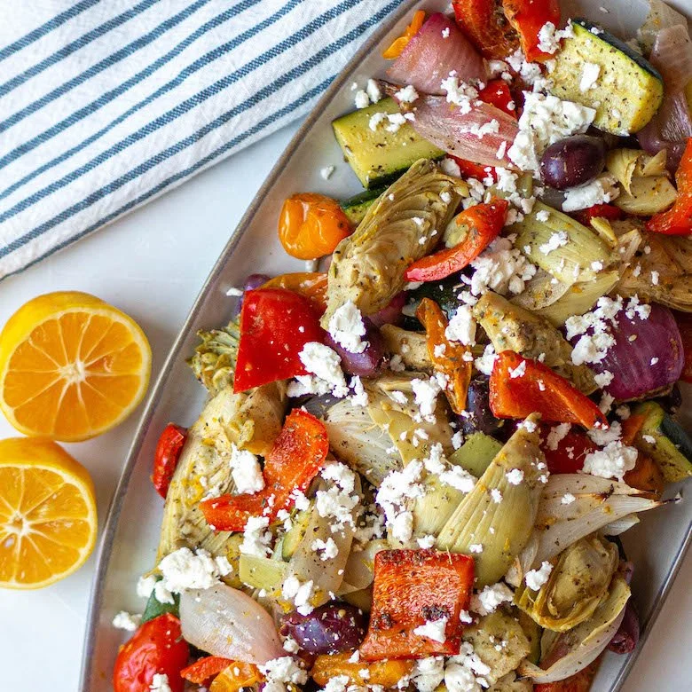 Oven Roasted Greek Salad