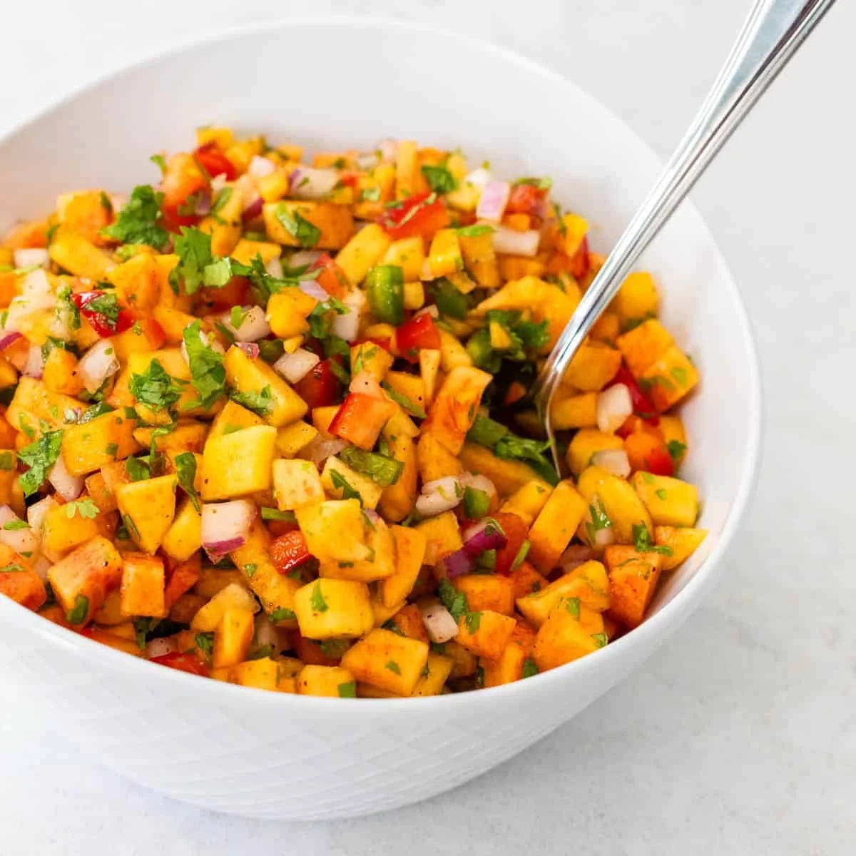 Peach Salsa: Sweet and Spicy