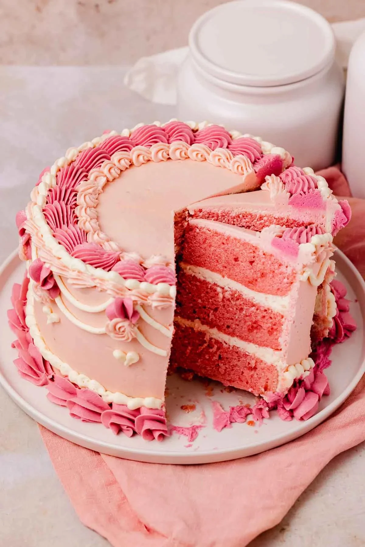 Perfect Pink Velvet Cake