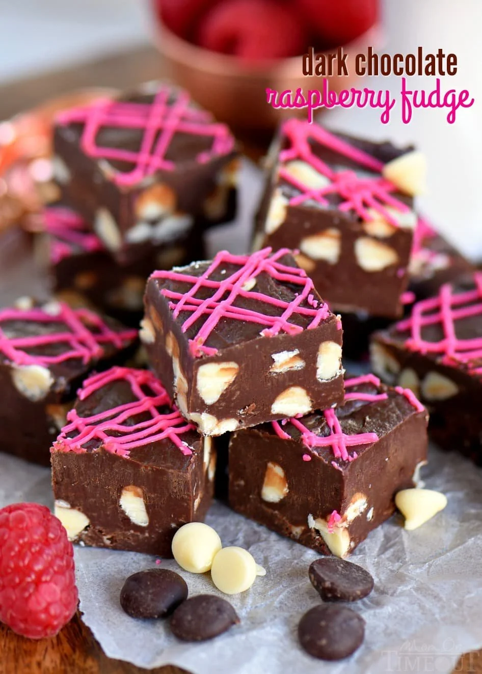 Quick Raspberry Chocolate Fudge