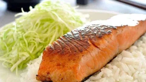 Salmon with Mirin and Soy Sauce
