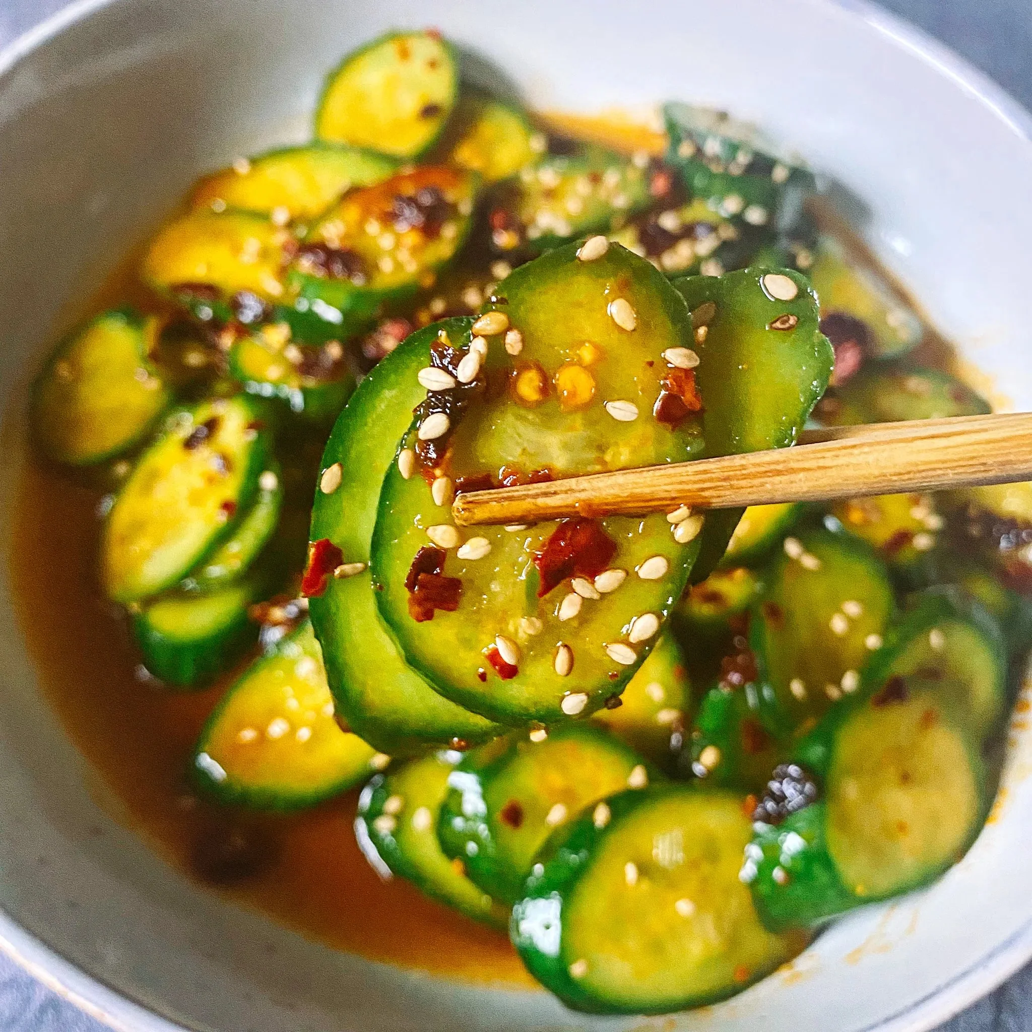 Simple Asian Cucumber Salad