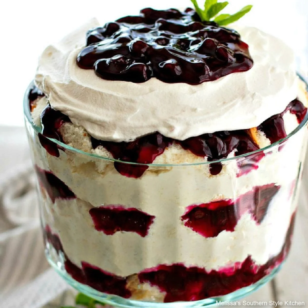 Simple Blueberry Cheesecake Trifle