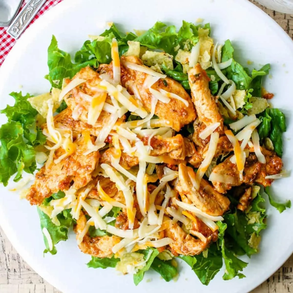 Simple Chicken Taco Salad