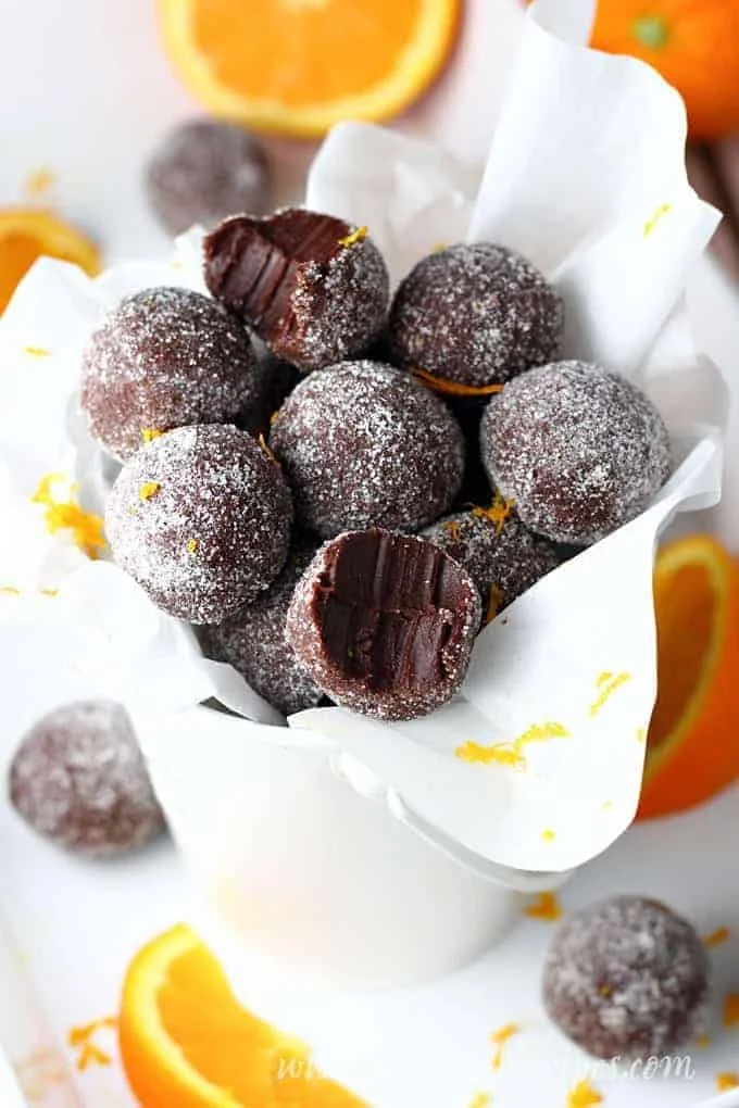 Simple Chocolate Orange Truffles