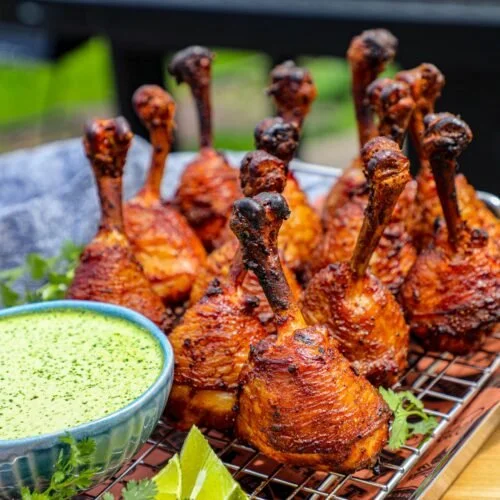 Smoked Chicken Lollipops Delights
