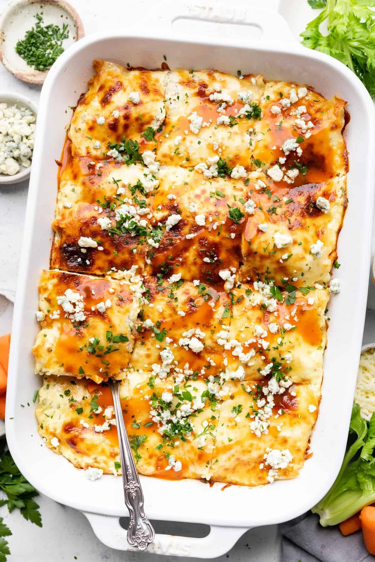 Spicy Buffalo Chicken Lasagna