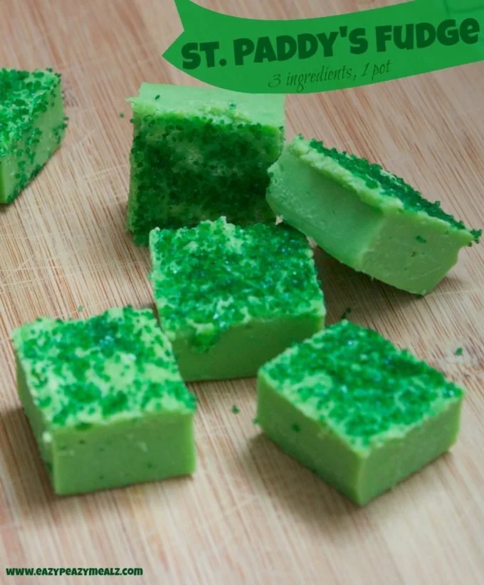 St. Patrick’s Day Three-Ingredient One-Pot Fudge
