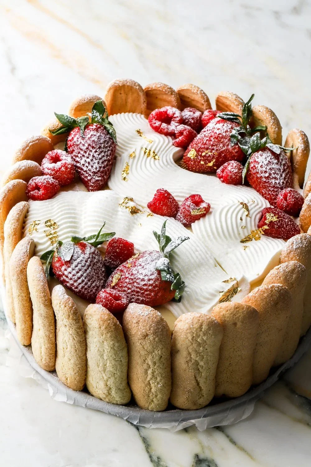 Strawberry Charlotte Cake
