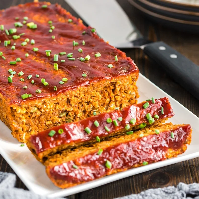 Sweet Potato Lentil Meatloaf