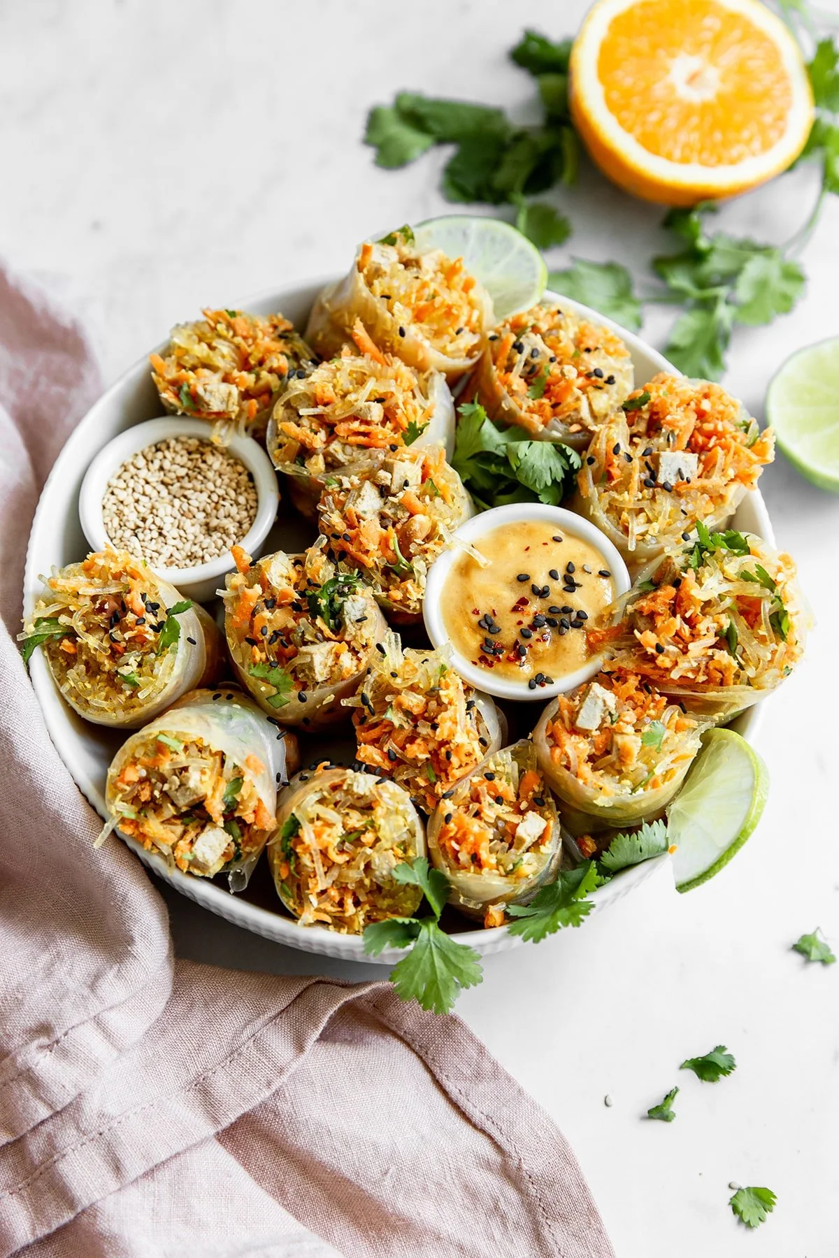 Thai Tofu Rice Paper Rolls