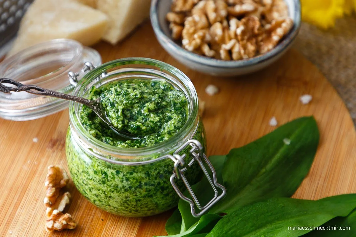 Wild Garlic Walnut Pesto