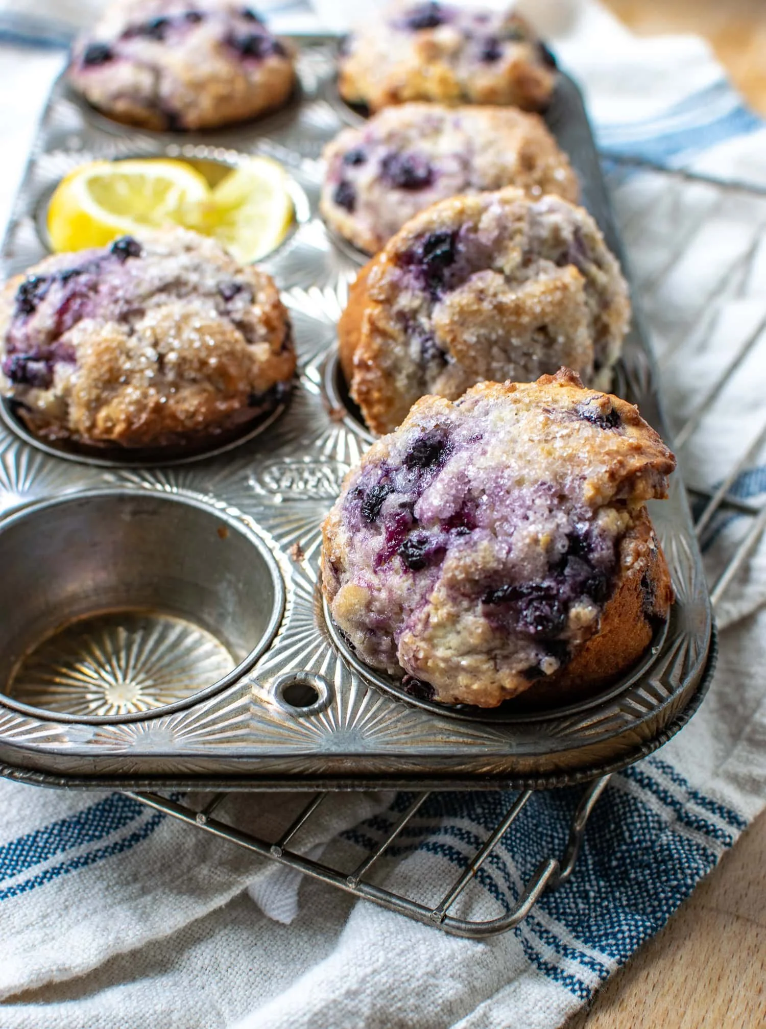 Zesty Lemon Blueberry Muffins