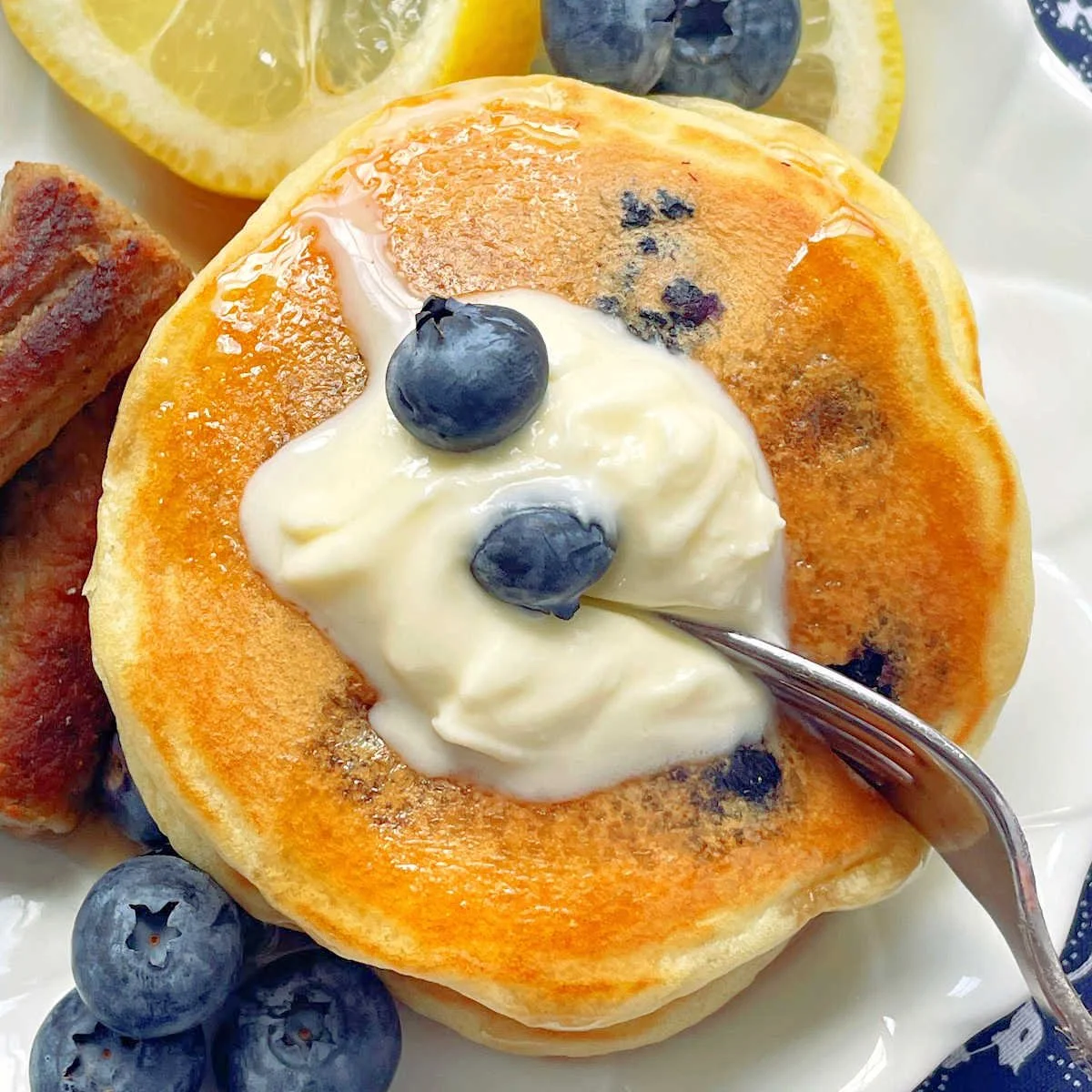 Zesty Lemon Blueberry Pancakes